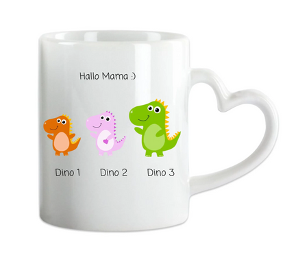 Personalisierte Tasse Mamasaurus - Muttertags- und Vatertagsgeschenk und zum Geburtstag