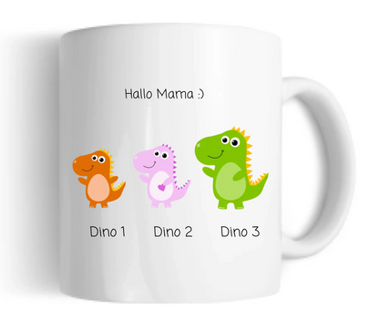 Personalisierte Tasse Muttertagsgeschenk & Vatertagsgeschenk | Mamasaurus | Omasaurus