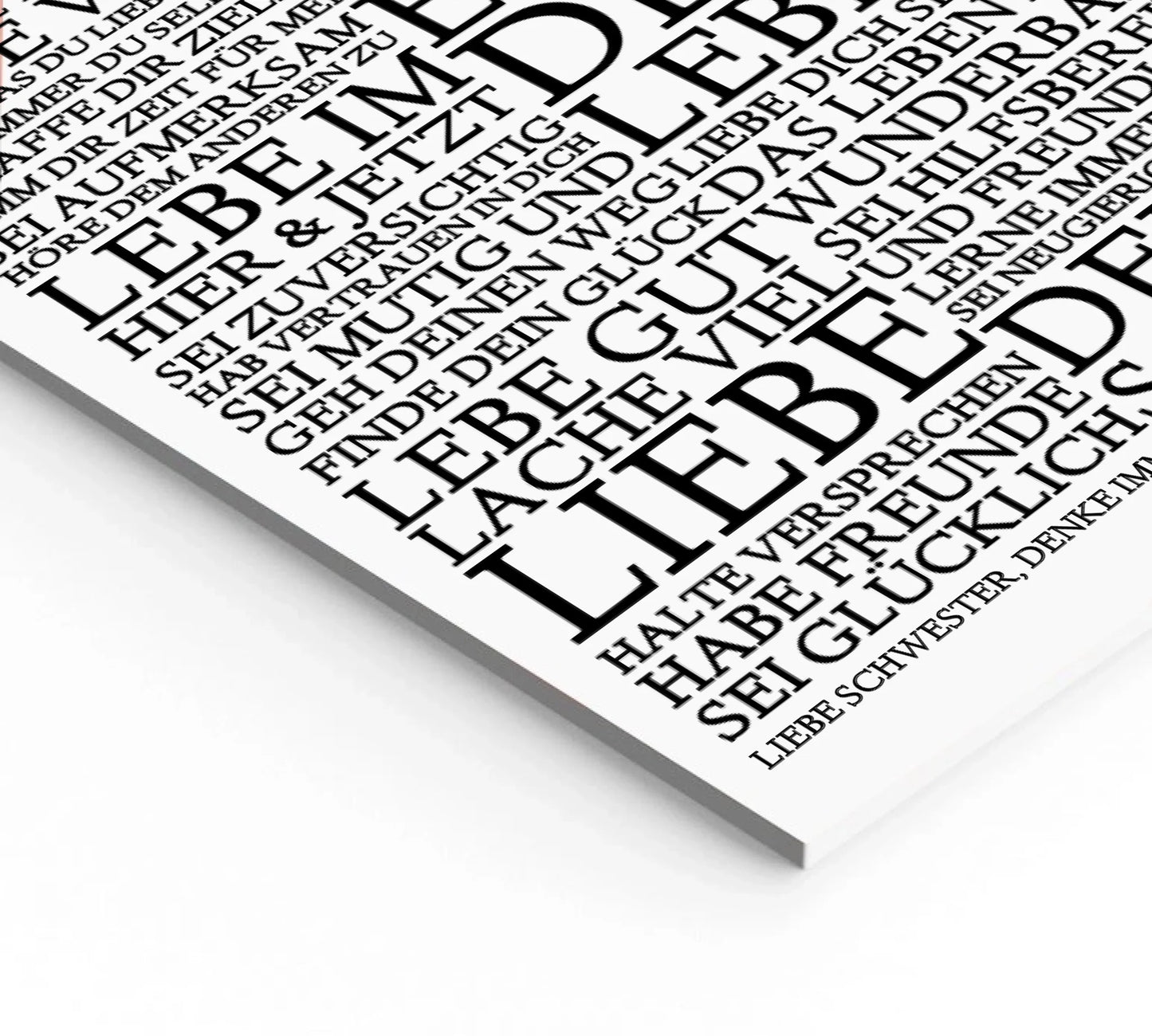 ZEITRAUM-KUNSTDRUCK, LEBE DEIN LEBEN, Sprücheposter mit Personalisierung