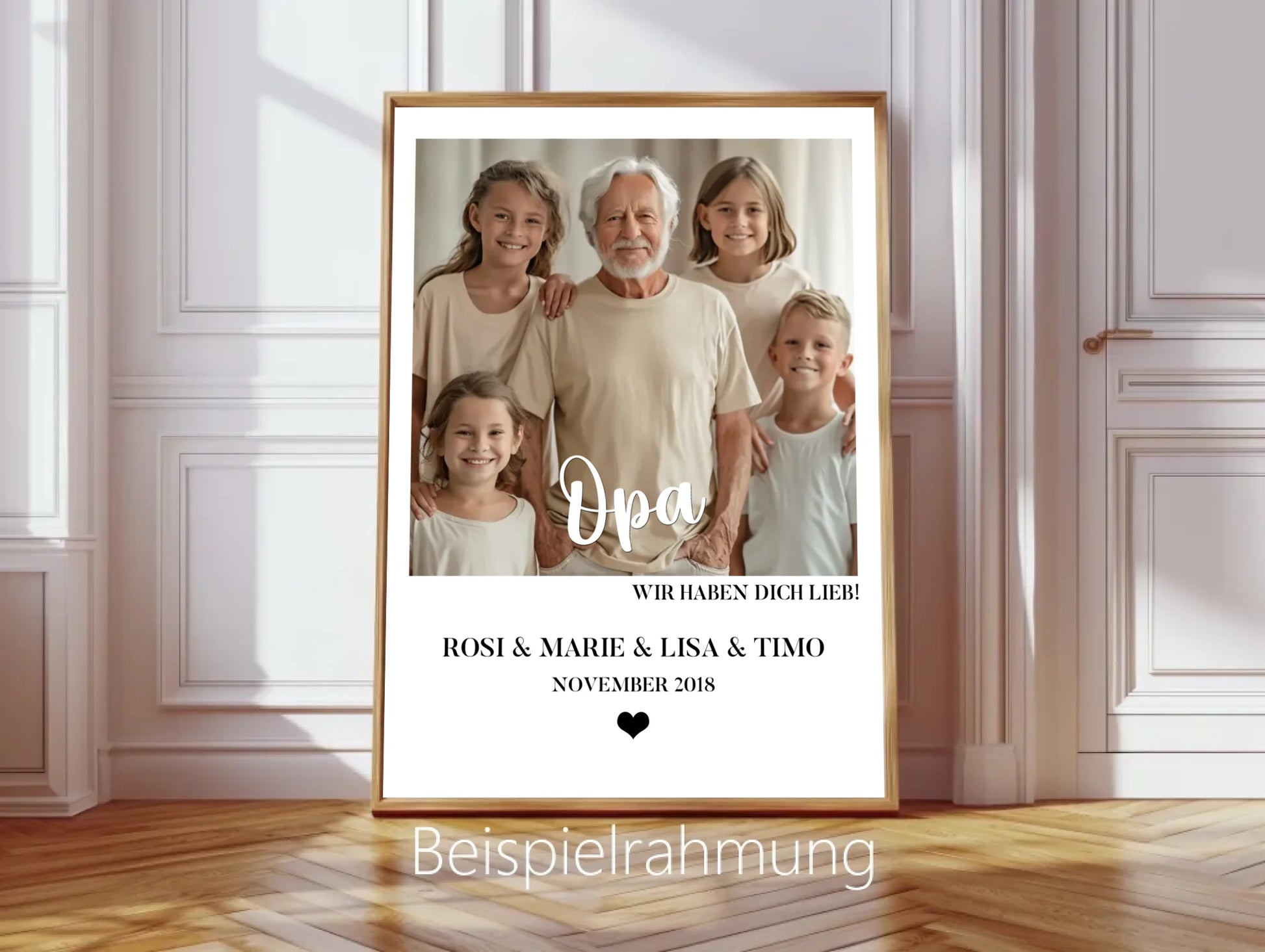 "Opa" Personalisiertes Fotoposter Geschenk- Geburtstagsgeschenk - Weihnachtsgeschenk - Digitale Datei