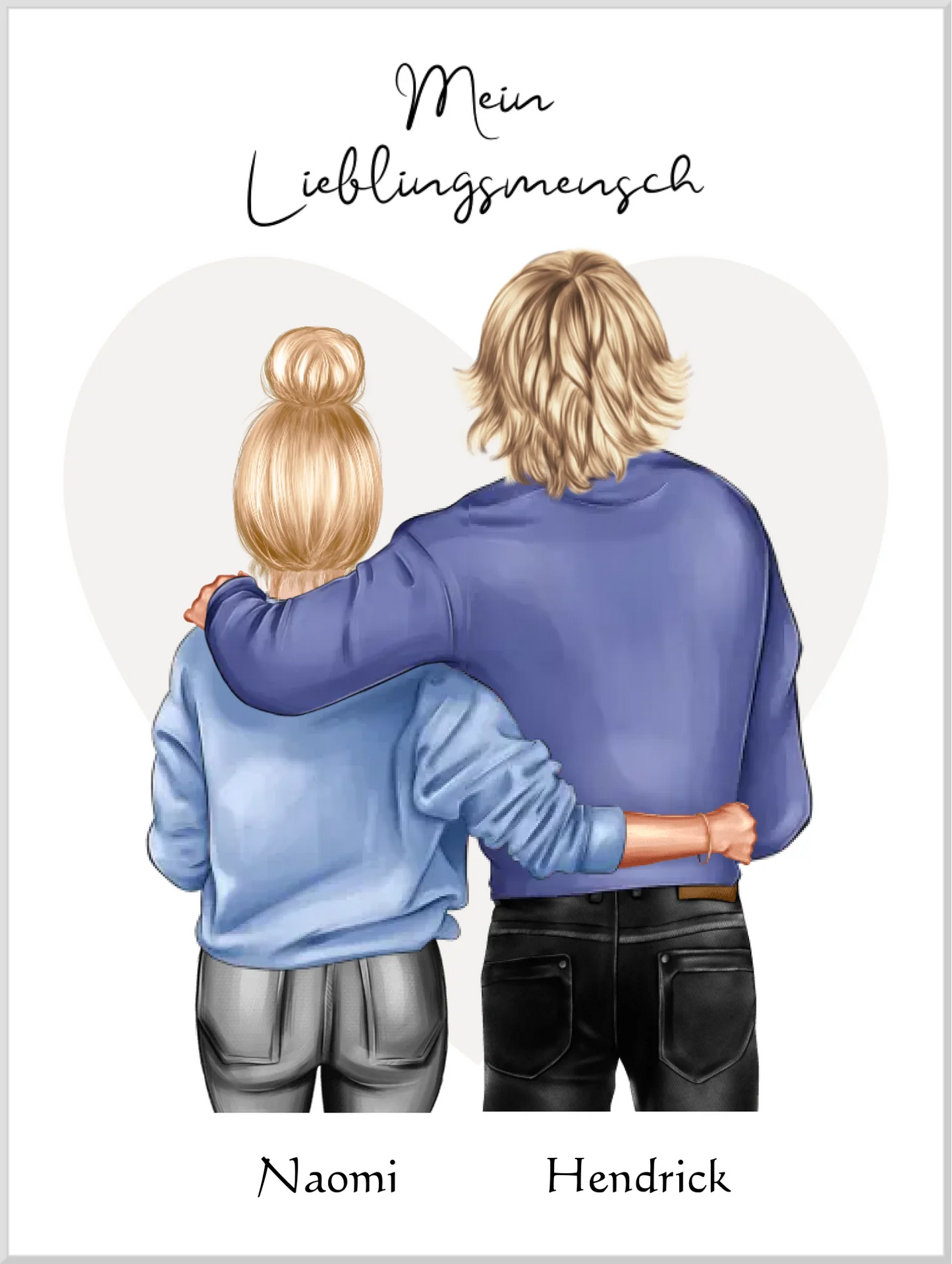 Personalisiertes Geschenk Freundin, Geschenk Freund, Geburtstagsgeschenk, Weihnachtsgeschenk Leinwanddruck Leinwandbild