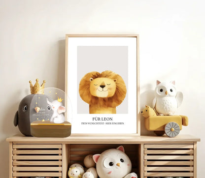 Personalisiertes Baby & Kinder LED Nachtlicht Elefant mit Geburtsdaten Geburtsgeschenk & Taufgeschenk Junge
