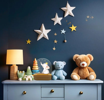 Personalisiertes Baby & Kinder LED Nachtlicht Elefant mit Geburtsdaten Geburtsgeschenk & Taufgeschenk Junge