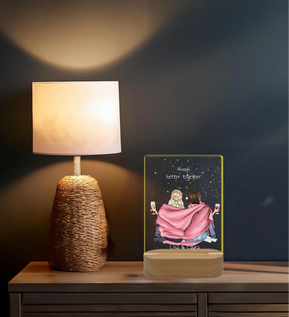 ''Beste Freundin" Personalisiertes Dekolicht Geschenk mit Namen