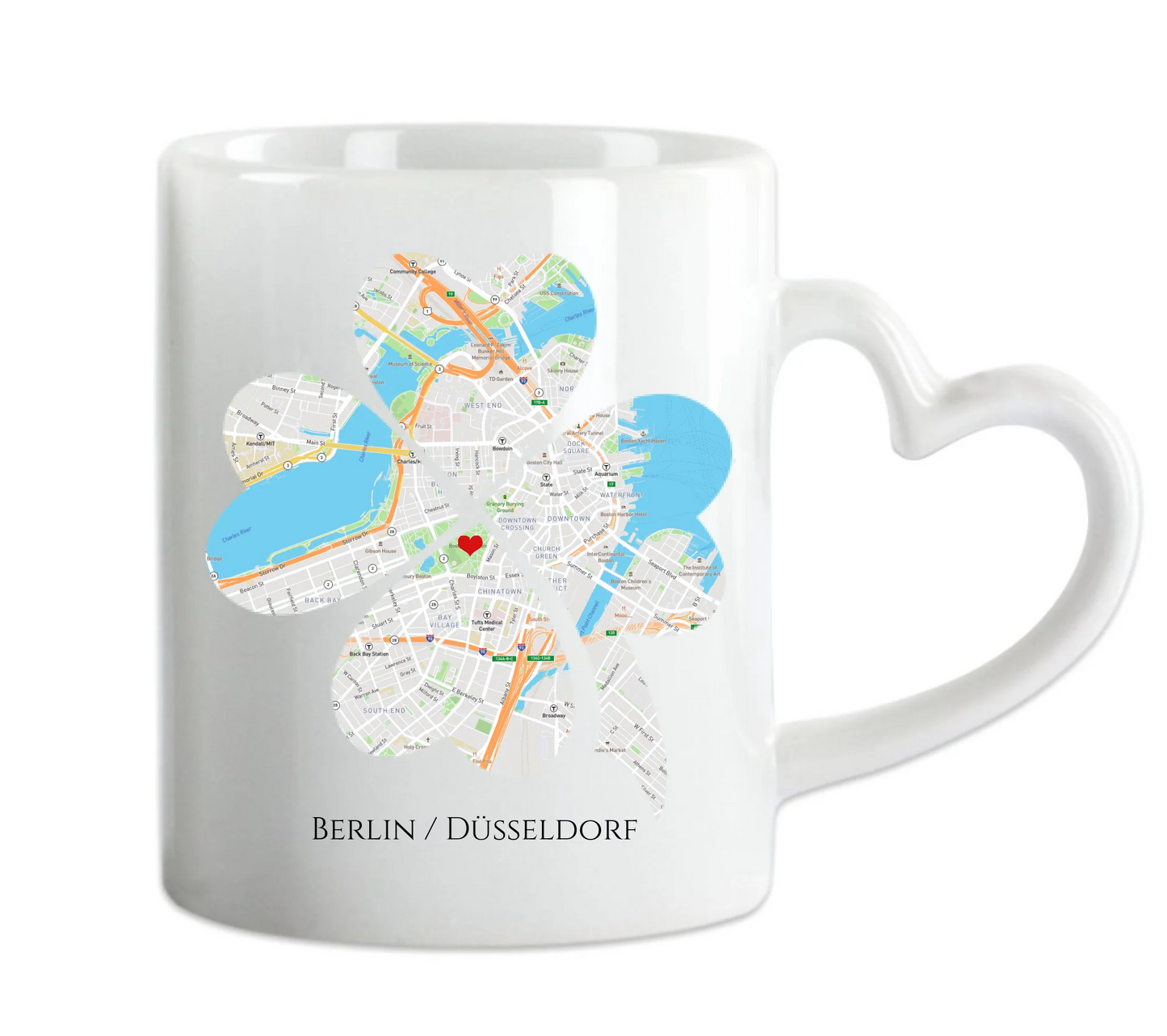 Personalisierte Tasse, wo alles begann, Kennenlernorte, Partner Geschenk Freund - Lebenspartner - Freundin - Valentin - Hochzeitstag Herzhenkeltasse Default Mug Classic - Panorama