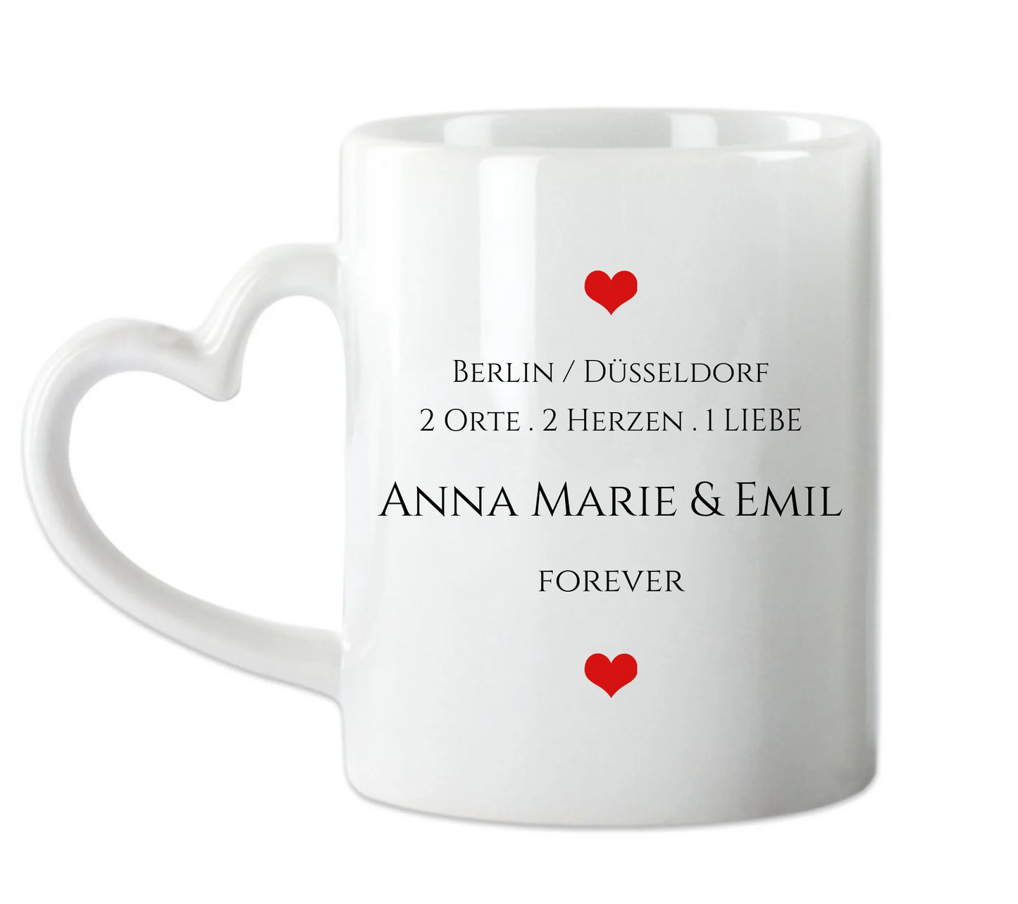 Personalisierte Tasse, wo alles begann, Kennenlernorte, Partner Geschenk Freund - Lebenspartner - Freundin - Valentin - Hochzeitstag