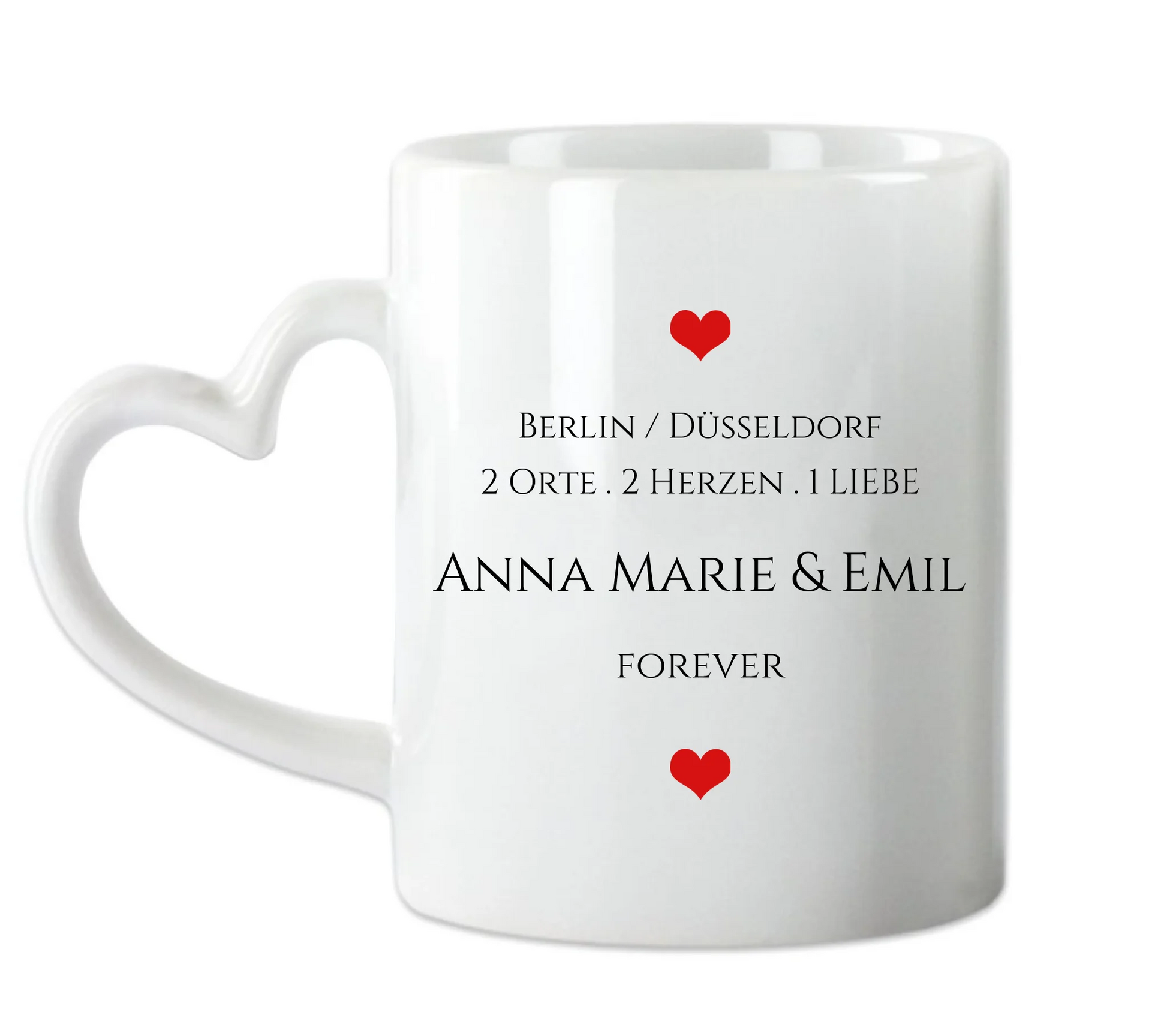 Personalisierte Tasse, wo alles begann, Kennenlernorte, Partner Geschenk Freund - Lebenspartner - Freundin - Valentin - Hochzeitstag