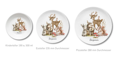 Kinderteller Waldtiere 2