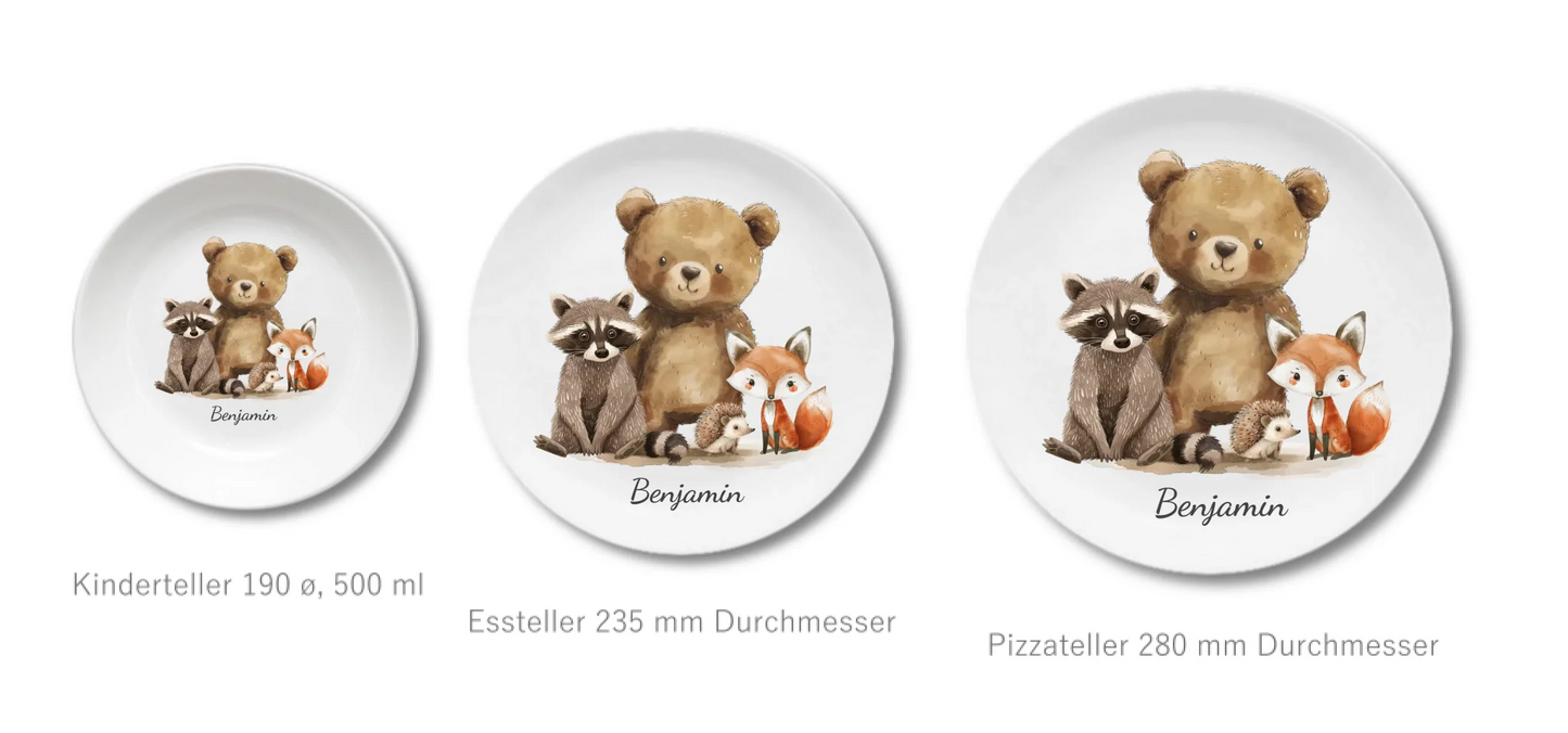 Kinderteller Waldtiere 4