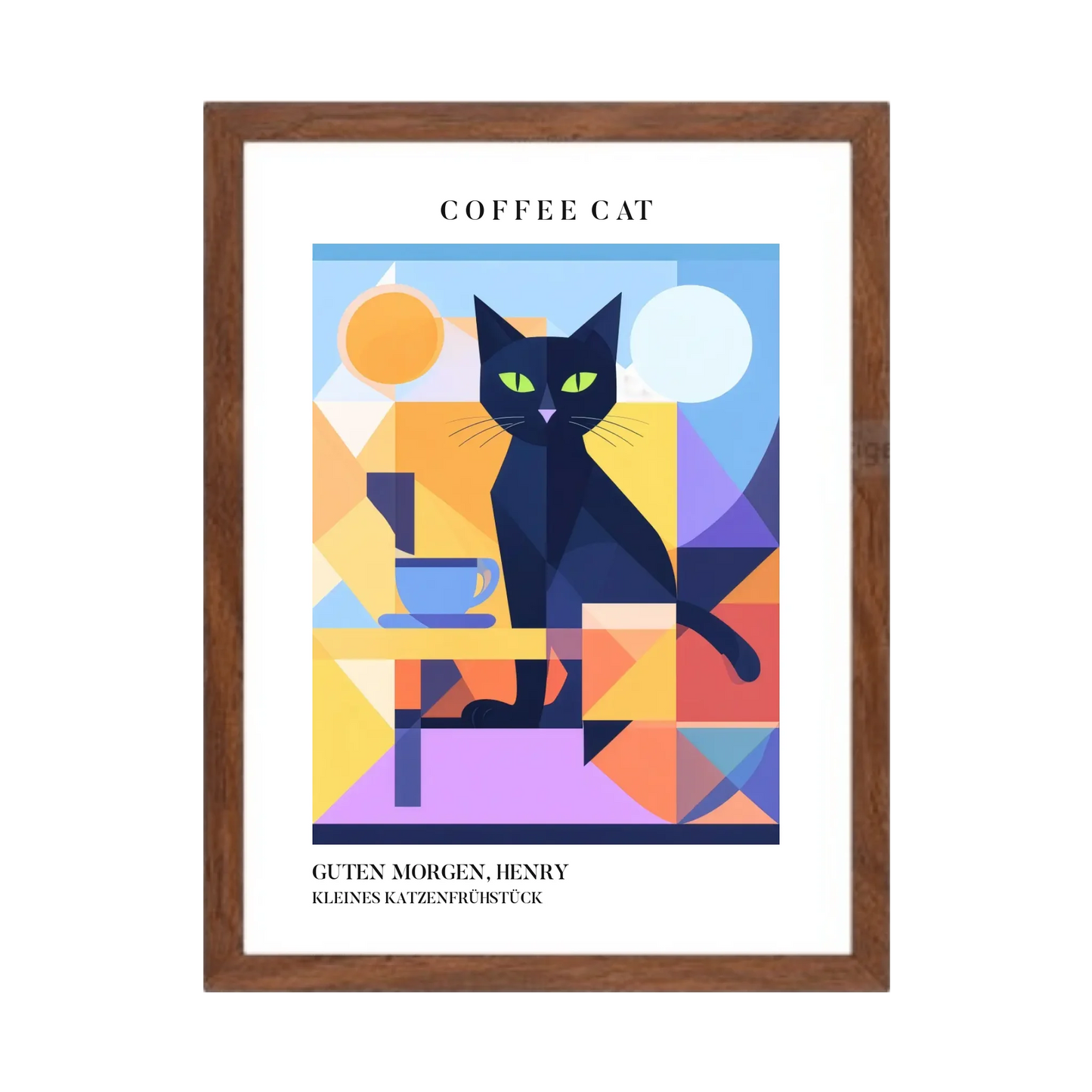 Katzenposter COFFEE CAT