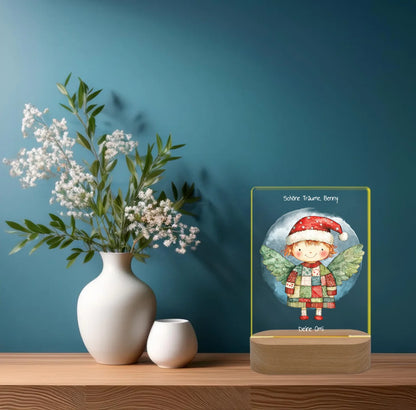 Personalisiertes LED Nachtlicht & Dekolicht für Kinder - Weihnachtsengel 2
