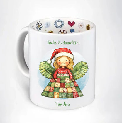Weihnachtstasse mit Weihnachtsengel für Mädchen und Jungen