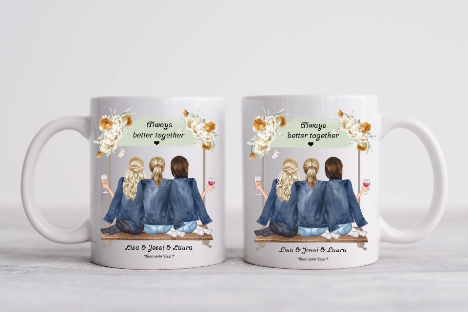 Personalisiertes Kaffeebecher Geschenk für Freundin Tasse Geburtstagsgeschenk Geschenkidee