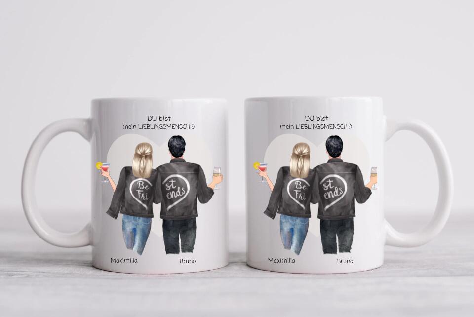 Personalisiertes Kaffeebecher Geschenk für Freundin, Freund, Partnergeschenk, Geburtstagsgeschenk Tasse