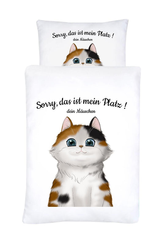 Personalisiertes Geschenk Bettbezug Katzenliebhaber
