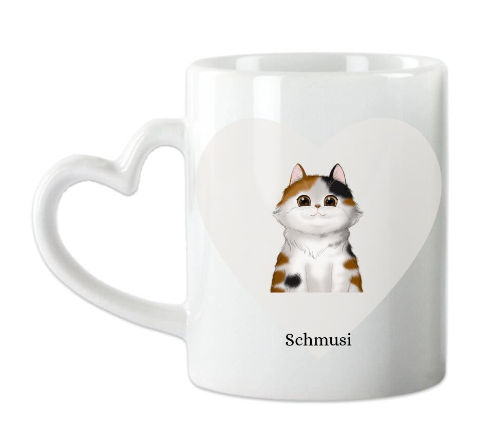 Katzenmama - Personalisierte Tasse - 1 Katze - Geschenk für Katzenliebhaber