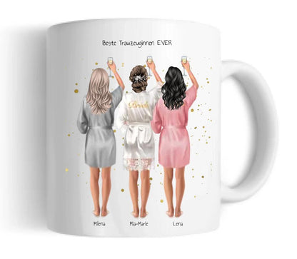 Personalisierter Kaffeebecher Geschenk für Trauzeuginnen, Brautjungfer, Geburtstagsgeschenk