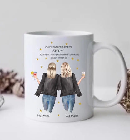 Personalisiertes Kaffeebecher Geschenk für Freundin Tasse Geburtstagsgeschenk Frau