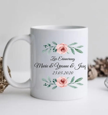 2 Trauzeuginnen Personalisierte Tasse Geschenk Brautgeschenk - Hochzeitsgeschenk